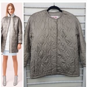 See by Chloe Gray Quilted Jacket 4